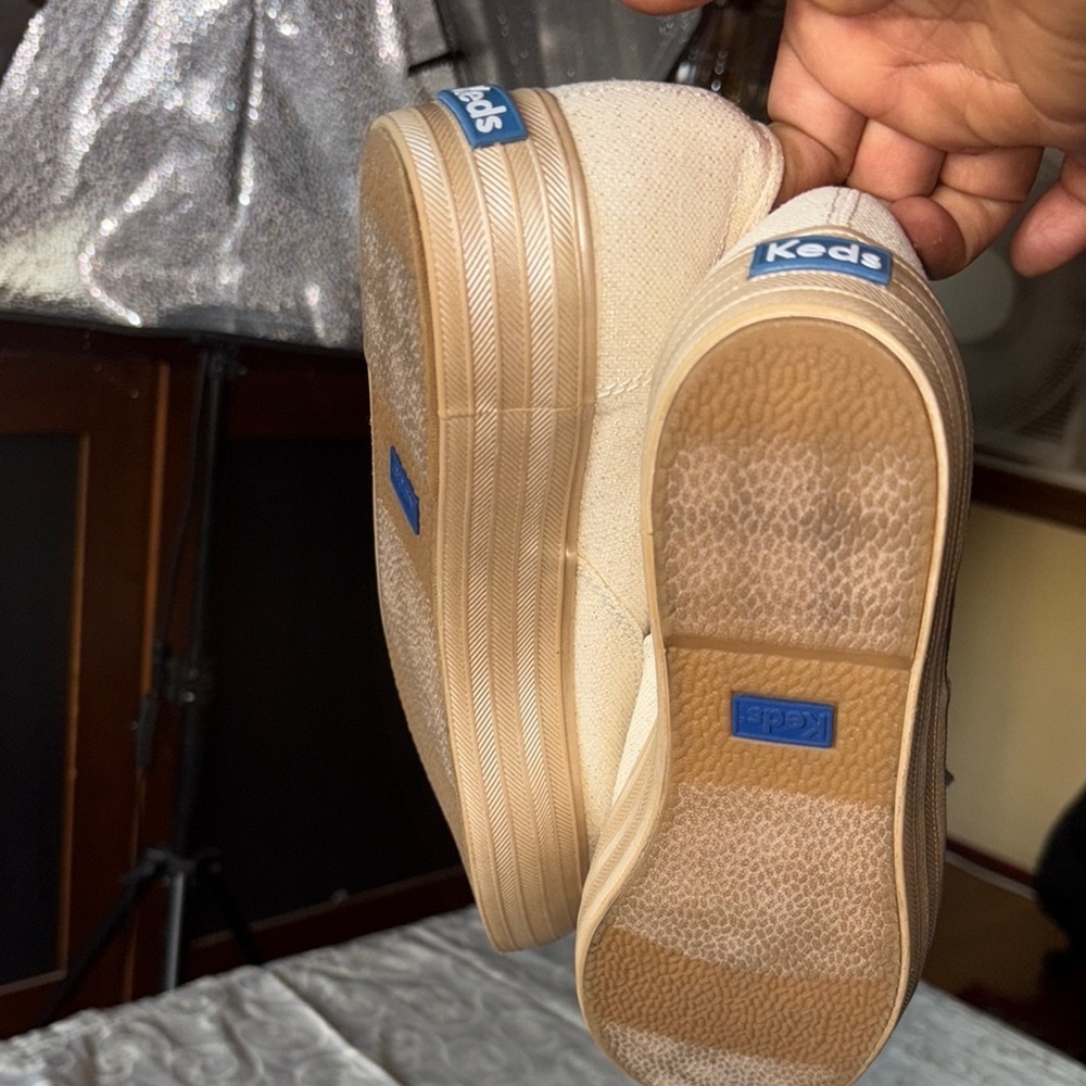 Keds Cream Sneakers Modern Chunky Design - Picture 12 of 15